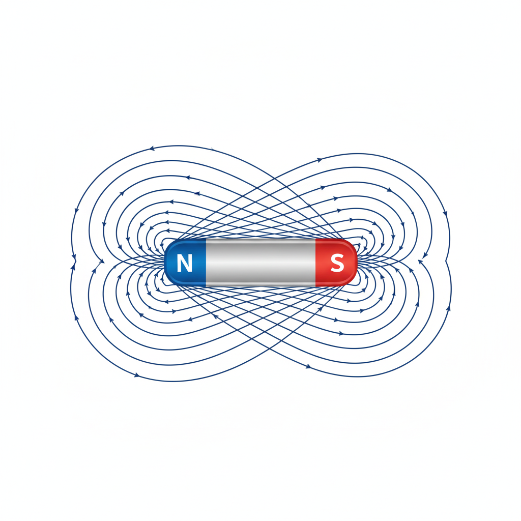 Correct field lines N to S